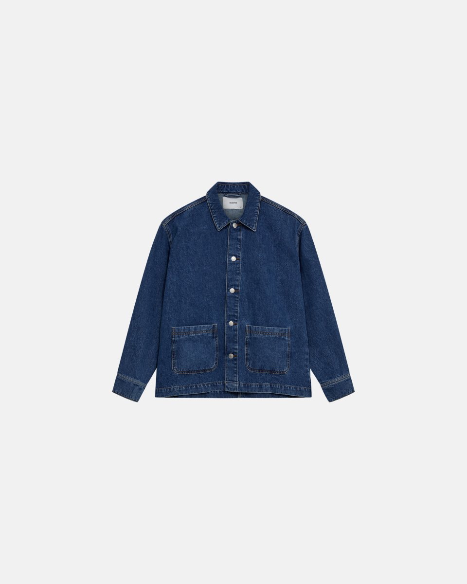 Resteröds Nathan denim overshirt | 100% bomuld | Stone Washed - S
