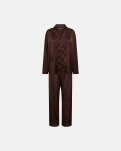 Pyjamas "Satin", Polyester, Brun