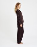 Pyjamas "Satin", Polyester, Brun