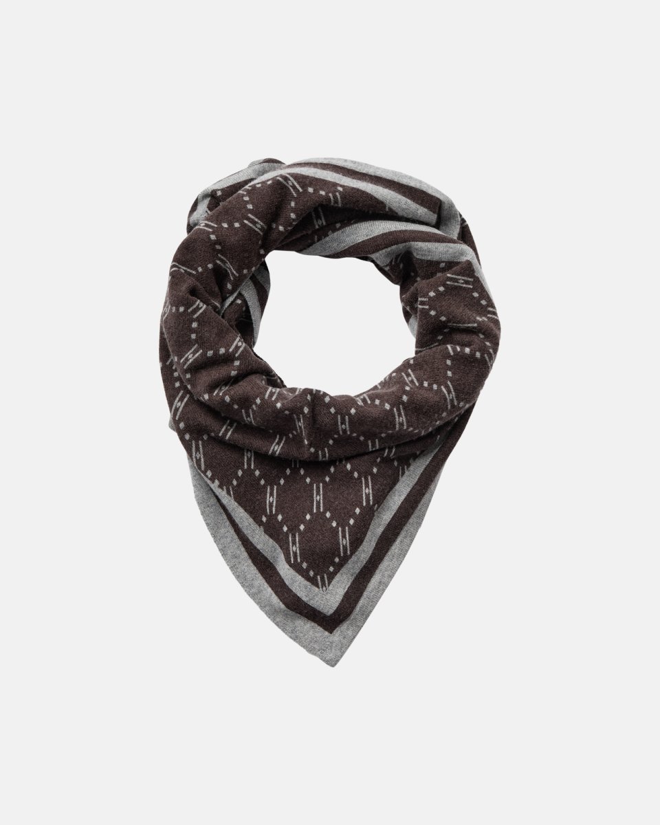 Hype the Detail Halstørklæde "triangle" | 100% uld | Brun - One size